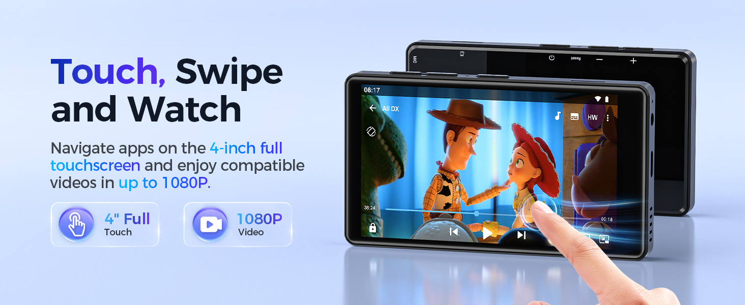 Touch, Swipe and Watch