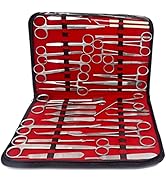 Premium A2ZSCILAB 157 Pieces Instruments Kit Veterinary Scissors Forceps Needle Holders Scalpel H...
