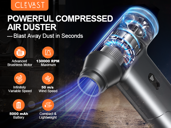 Compressed Air Duster cordless