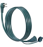 6FT Green Outdoor Extension Cord for Christmas Light - 16AWG Cold Weather Outdoor Extension Cord,...