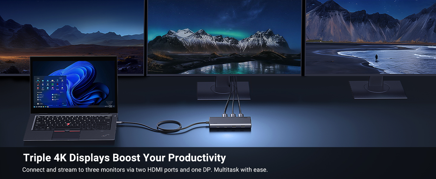 ugreen triple display dock