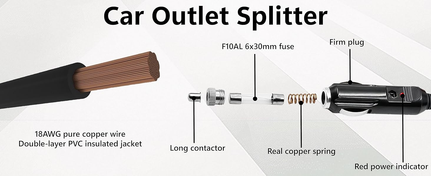Double Cigarette Lighter Adapter