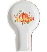 Spoon Rest - Halloween Spoon Rest for Stove Top Halloween Decor Pumpkin Decor Ceramic Spoon Holde...
