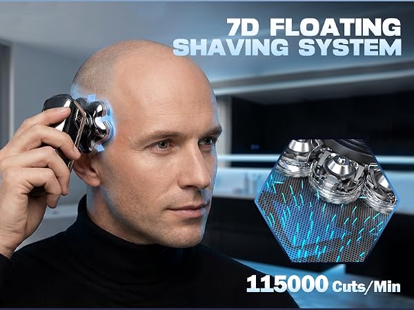 7D floating shaving system