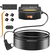 OBD2 OBD Power Cable for Dash Camera, OBD to Type-C USB OBDII Adapter Hardwire Charger Cable 24 H...