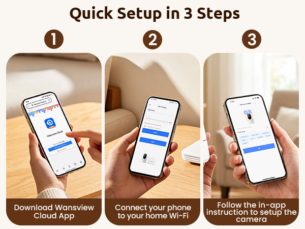 Quick setup in 3 steps