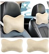 YGDMD 2PCS Car Headrest Pillow,Soft &amp; Comfortable Car Neck Pillow for Driving Fatigue Relieve,All...