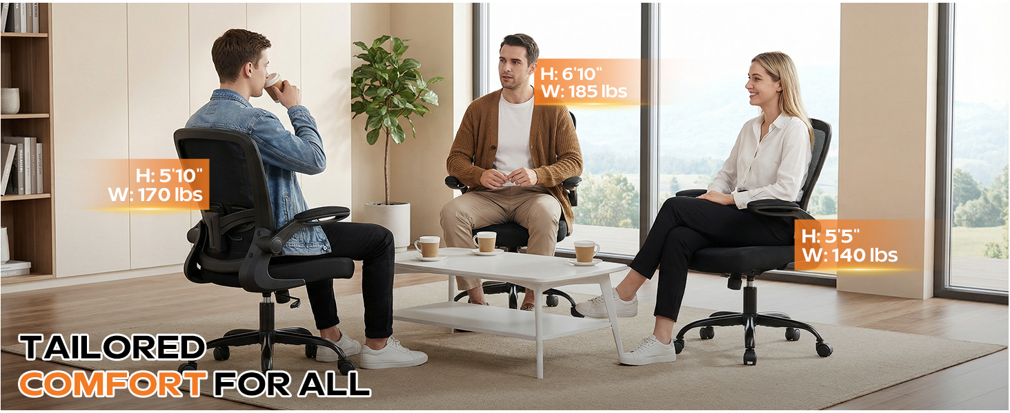 2026 desk chair for conference room with adjustable height for all body figures