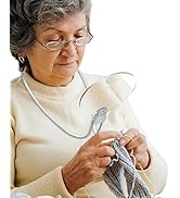 Hands Free Magnifying Glass for Neck Wear,Magnifying Glass for Reading, Sewing, Cross Stitch, Ins...