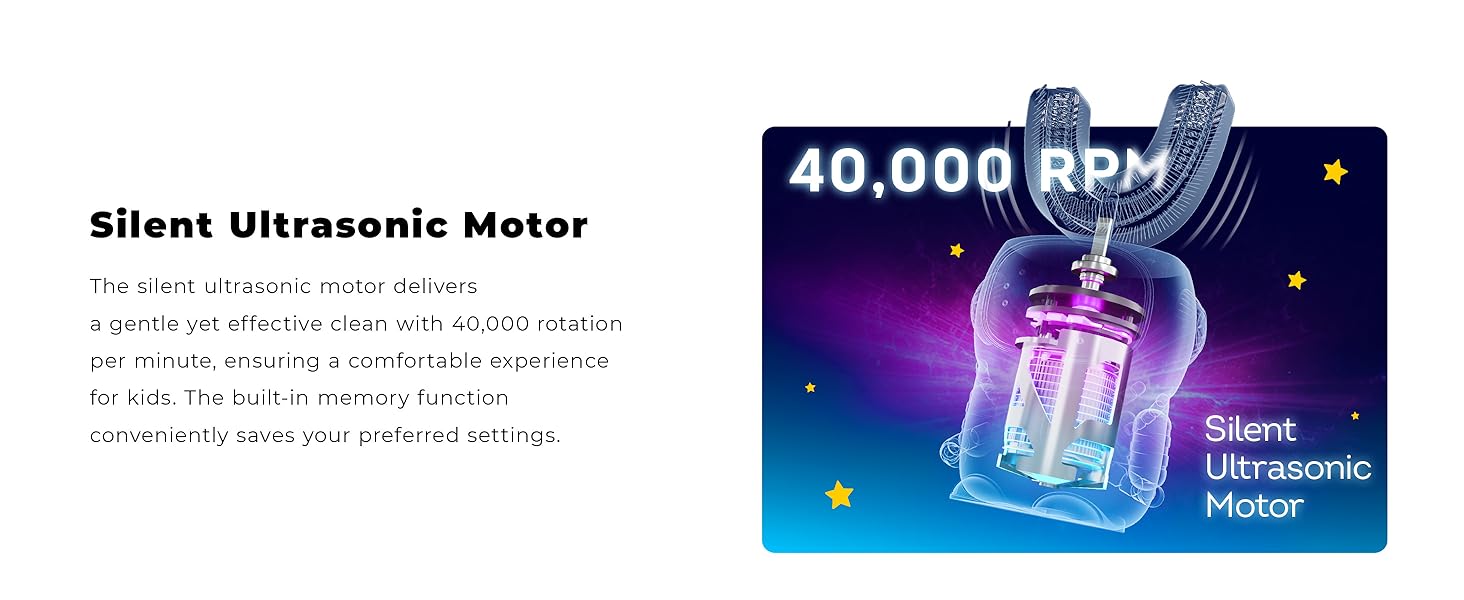 kids u shaped electric toothbrush