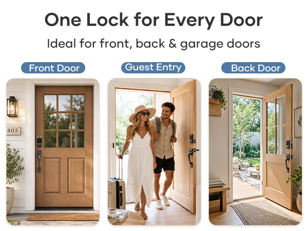 electronic door locks for front door with deadbolt