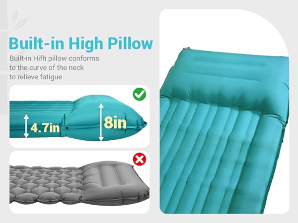 Built-in High Pillow