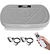 Homesy Vibration Plate Exercise Machine, Vibrating Plate for Lymphatic Drainage, Full Body Shakin...