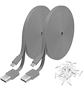 2 Pack 10FT Power Extension Cable Compatible with WyzeCam, WyzeCam Pan, KasaCam Indoor, NestCam I...