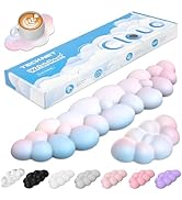 TECKNET Cloud Keyboard Wrist Rest Set, Cloud Wrist Rest with Non-Slip Base, PU Leather Wrist Pad ...