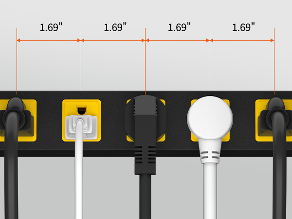 Wide Spaced Outlets Strip