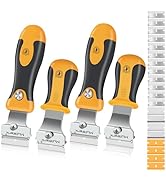 MulWark Razor Blade Scraper, 4 Handles Razor Scraper Set With Extra 24pcs Blades Heavy Duty Paint...