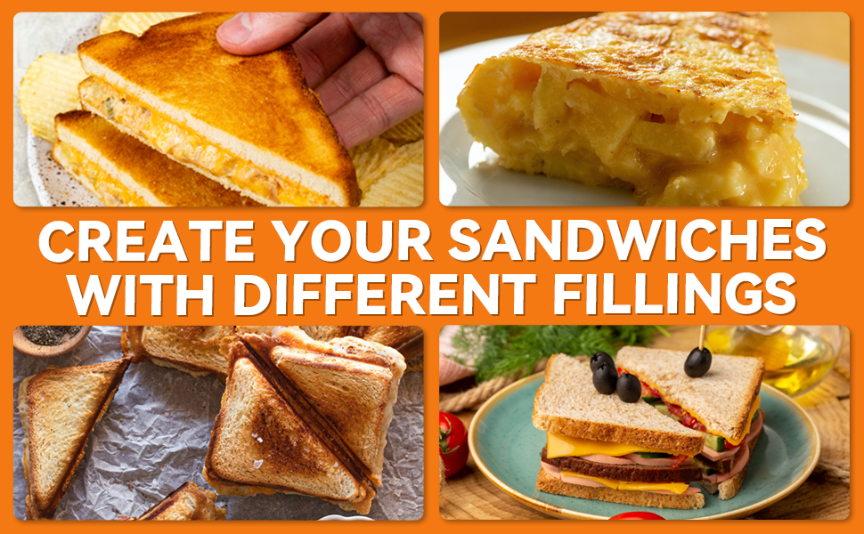 Create Your Sandwiches with different fillings