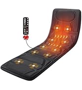 CooCoCo Full Body Massage Mat with Heat, Birthday Gifts for Dad Men Women Guys, 10 Motors Vibrati...