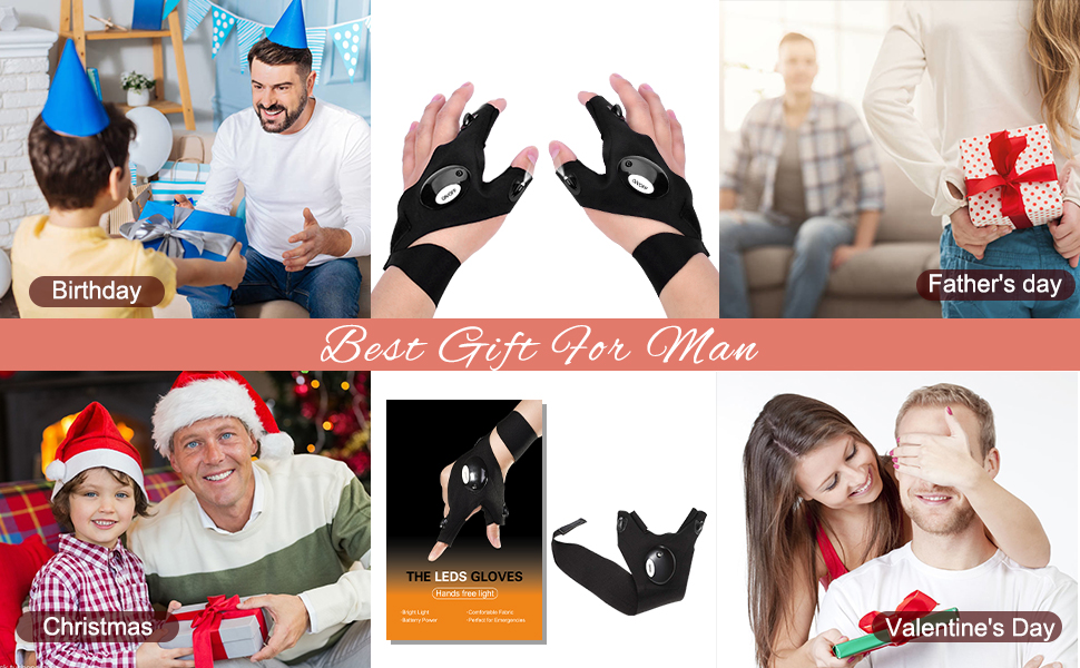 led flashlight gloves