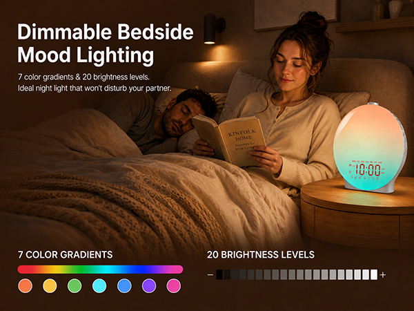 alarm clock with sound machine