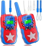Vvinca Walkie Talkies for Kids Rechargeable, Spider Toys for Ages 3 4 5 6 7 8 9 10 Boys Girls Chr...