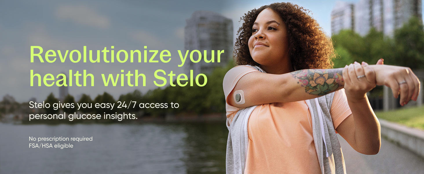 Revolutionize your health with Stelo, 24/7 access to personal glucose insights.
