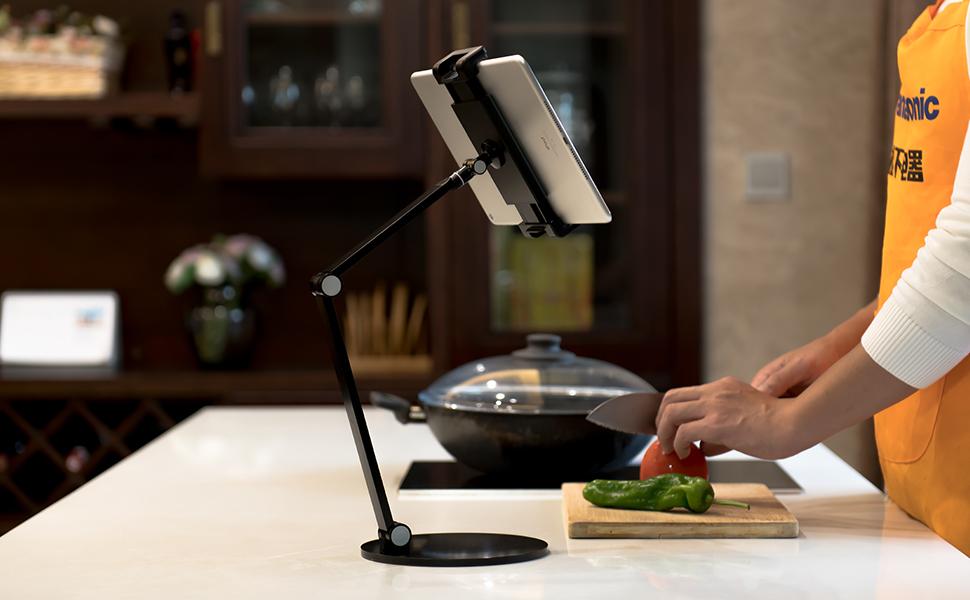 Tablet Stand in the kitchen