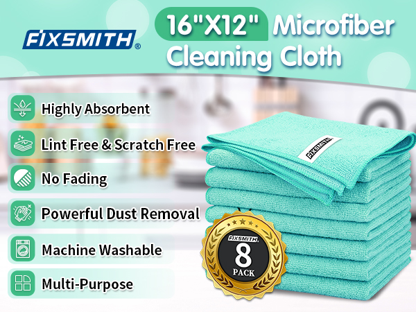 blue cleaning cloth