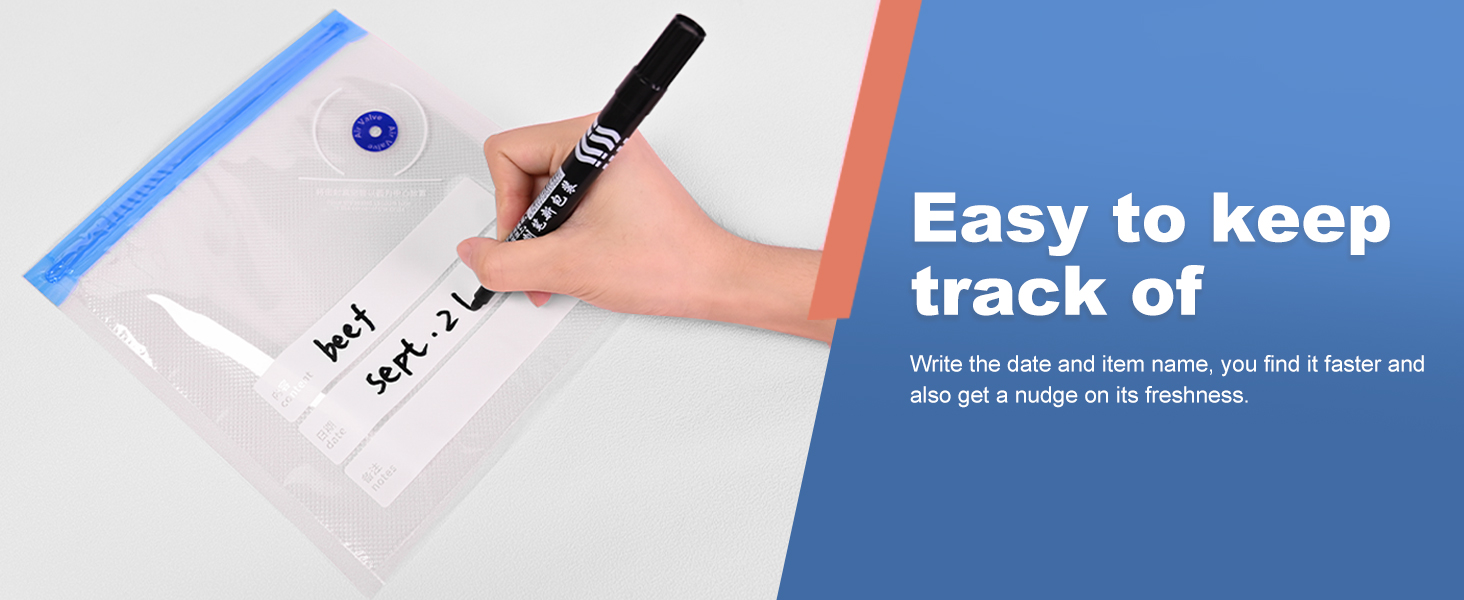 Label Write down the date of food storage for easy memory