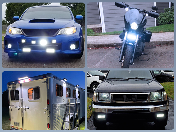 Nilight Led Light Bar 2PCS 36w 6.5Inch Flood Led Off Road Lights Super Bright Driving Fog Light