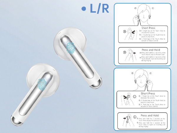 Smart Touch Bluetooth Earbuds