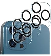[3 Pack] CloudValley Camera Lens Protector for iPhone 12 Pro Max, 6.7'' Tempered Glass + Camera L...