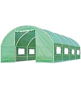 Greenhouse Walk-in Green House Greenhouse Kit with Observation Windows for Outdoor Plants Growing...