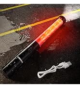 E-riding Rechargeable Traffic Wand, 12.5 Inch Traffic Control Baton with Electronic Whistle &amp; Mag...