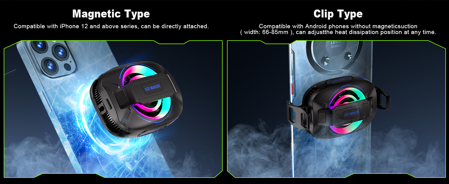 Dual Mount: Clip-On or Magnetic Attachment for Phones