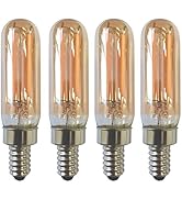 CTKcom Dimmable T6 Led Candelabra Light Bulbs Warm White 2200K Amber Glass 100lm 2W E12 120V T20 ...