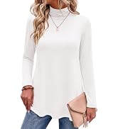 Zeagoo Long Sleeve Shirts for Women Turtleneck Work Casual Tunic Tops | Mock neck tops,long sleev...