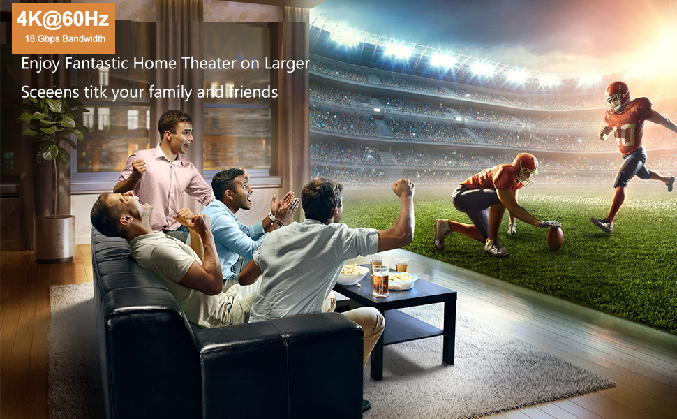 4K hdmi Splitter 1x4 for conference room presentations,home theaters,game rooms,data center control