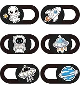 PRESSINART 6Pcs 6 Styles Alien Spaceship Cute Laptop Camera Cover Privacy Guard Accessories, 0.04...