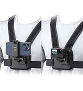 ULANZI CM028 Adjustable Chest Mount Harness - Vertical/Horizontal Switching for GoPro DJI Insta36...