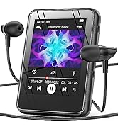 64GB MP3 Player with Bluetooth,Portable Digital Music MP3 MP4 Player for Music Lover with Voice R...