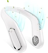 MATEPROX Portable Neck Fan, 4000mAh Battery Operated Bladeless Cooling Fan, 2023 New Wearable Per...