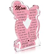 Gifts for Mom Adorable Mother Present from Daughter, Ideal for Birthday Mother's Day Retirement -...