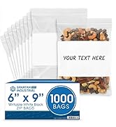 Spartan Industrial - 6" X 9" Zip Top Resealable Bags With Writable White Block (1000 Count) 2 Mil...