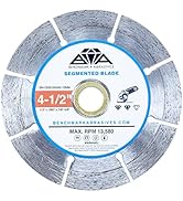 Benchmark Abrasives 4-1/2" Segmented Diamond Blade with Steel Core, Saw Blades for Angle Grinder,...