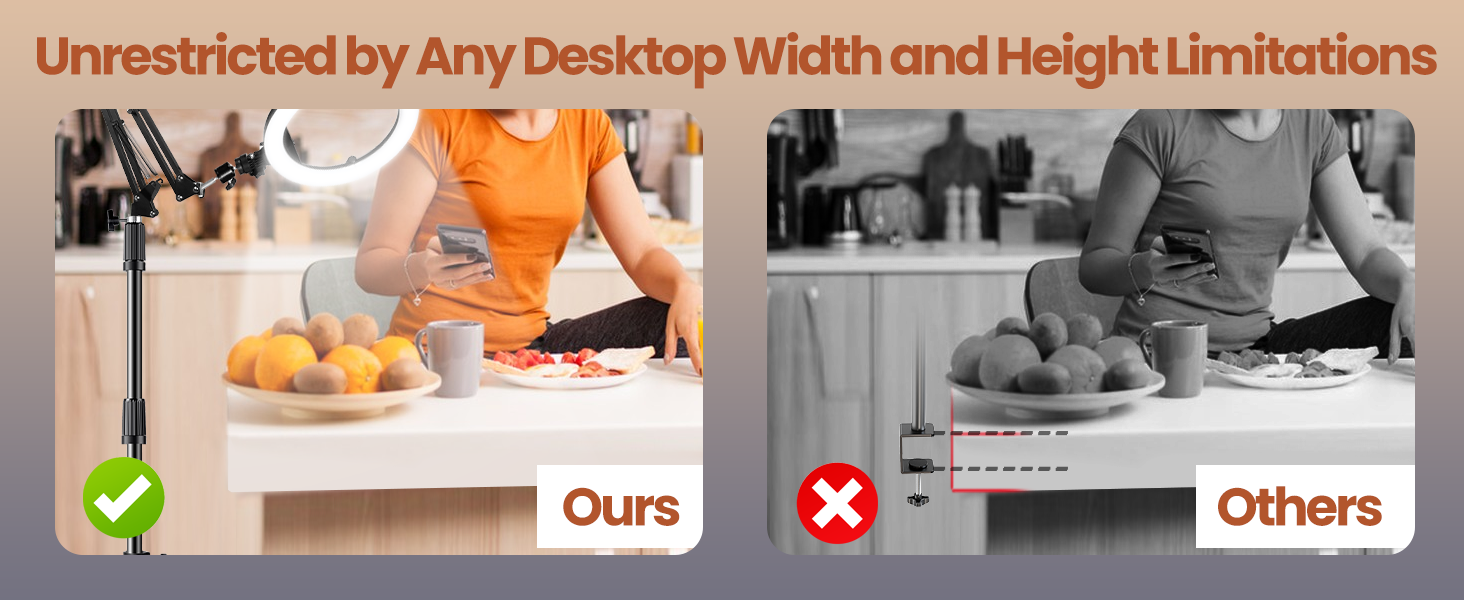 canvas lamp with phone holder