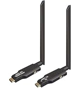YEUGICEO 2.4GHz Wireless ARC Transmitter &amp; Receiver Kit for TV,164Ft/50M Long Range Transmission ...