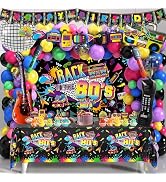 80s Party Decorations 90s Theme Birthday Party Decorations 80s Party Supplies with Back To The 80...