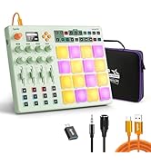 Synido Wireless MIDI Pad Controller, USB Rechargeable Beat Maker Machine for Music Production Pro...